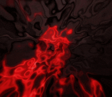 a red and yellow swirl on a dark background