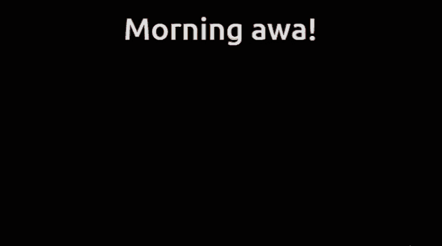 a picture of a sunset with the words morning awa above it