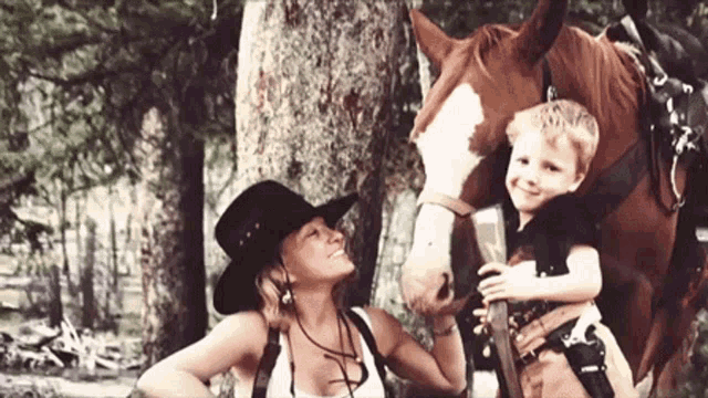 Horse Mother GIF - Horse Mother Son GIFs