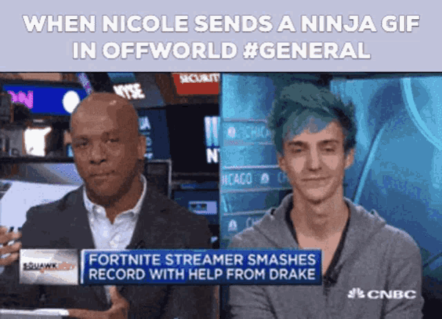 nicole sends a ninja gif to offworld general