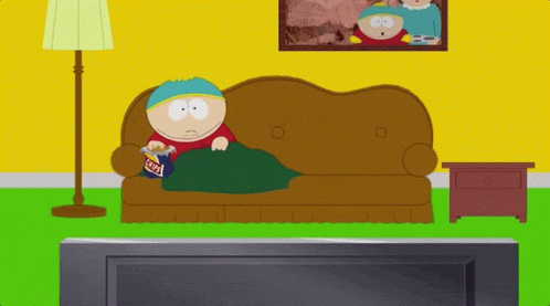 Watching The Tv Eric Cartman GIF