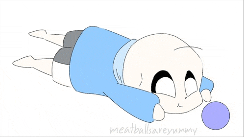 a drawing of a person laying on their stomach with the words meatballsareyummy below