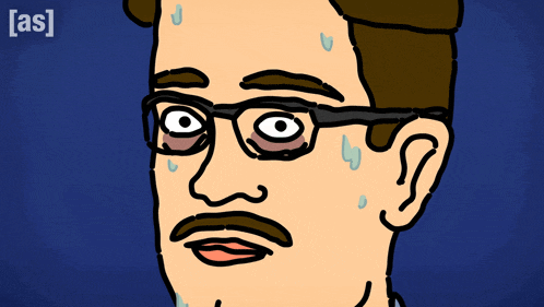 a cartoon drawing of a man with glasses and a mustache with the words [ as ] on the bottom
