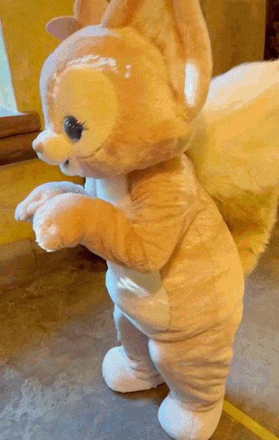 a stuffed animal that looks like a squirrel