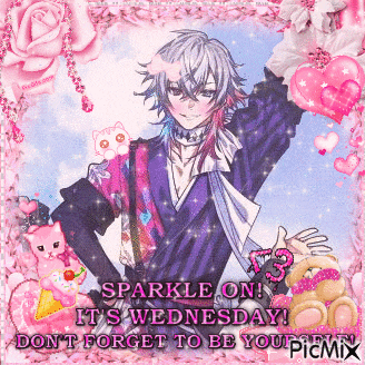 a picture of a boy with the words sparkle on it 's wednesday don 't forget to be you picmix
