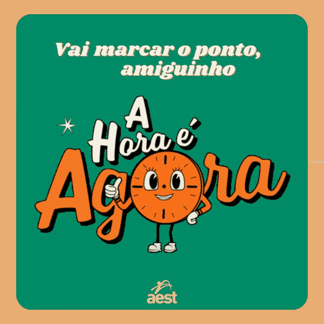 a poster that says a hora e agora on it