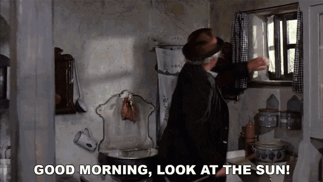 Good Morning Look At The Sun Willy Wonka And The Chocolate Factory GIF - Good Morning Look At The Sun Willy Wonka And The Chocolate Factory Good Morning GIFs