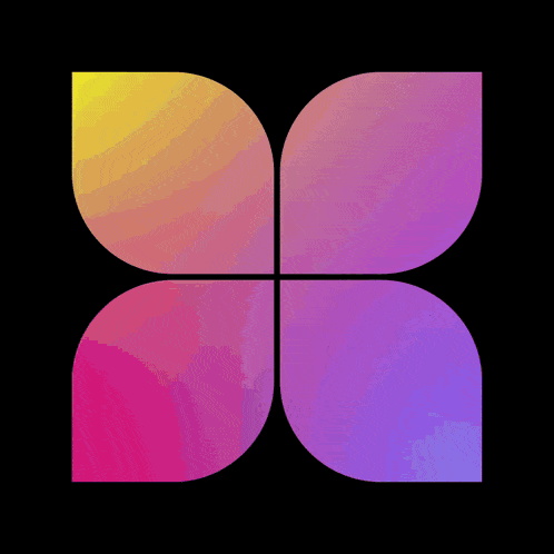 a black background with a purple and yellow butterfly