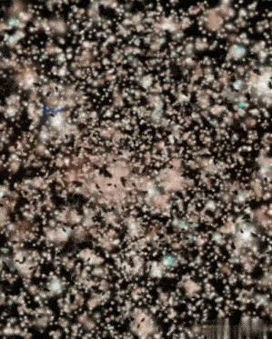 a black background with a lot of white dots