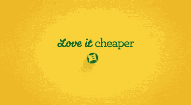a yellow background with the words love it cheaper and morrisons on it