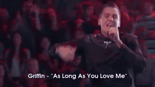 Griffin "As Long As You Love Me" GIF - Griffin Aslongasyouloveme Thevoice GIFs