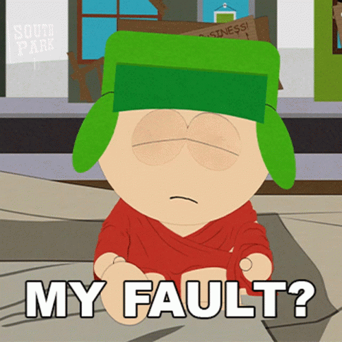 My Fault Kyle Broflovski GIF - My Fault Kyle Broflovski South Park GIFs