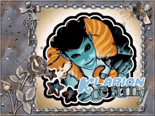 a picture of a cartoon character with the name klarion de sunny on it