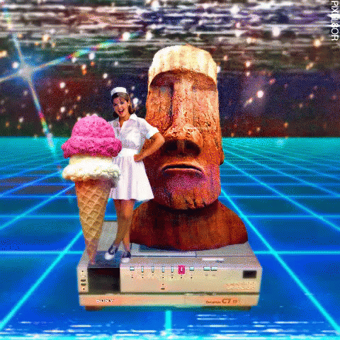 Moai GIF - Moai Ice Cream Nurse GIFs