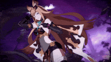 a woman with long hair and a crown on her head stands in a dark forest