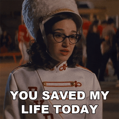 You Saved My Life Today Jane GIF - You Saved My Life Today Jane Grease Rise Of The Pink Ladies GIFs
