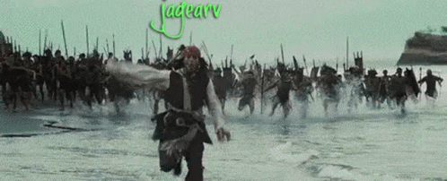 Johnny Depp Jack Sparrow GIF - Johnny Depp Jack Sparrow Running Away GIFs