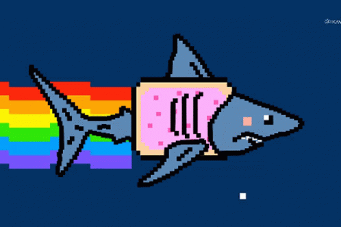 Shark Nyan GIF - Shark Nyan Nyancat GIFs