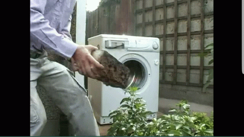 Washing Machine Washing Machine Desteuction GIF