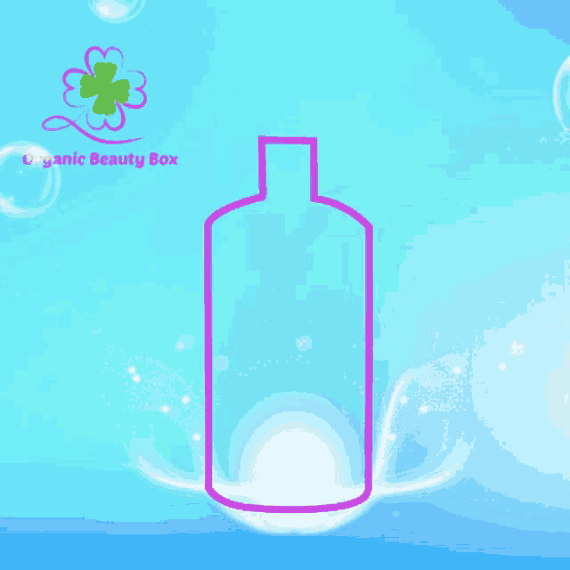 a bottle of organic beauty box shampoo with a yellow cap