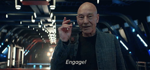 Engage Jean Luc Picard GIF - Engage Jean Luc Picard Star Trek Picard GIFs