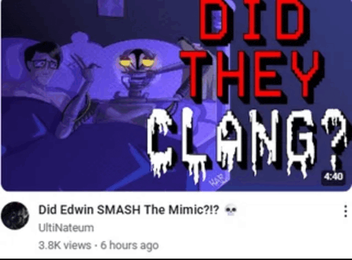 a video that says did they clang at the bottom