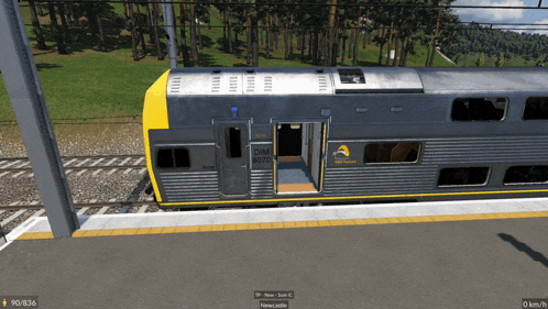 a train with the number dim 7070 on the side