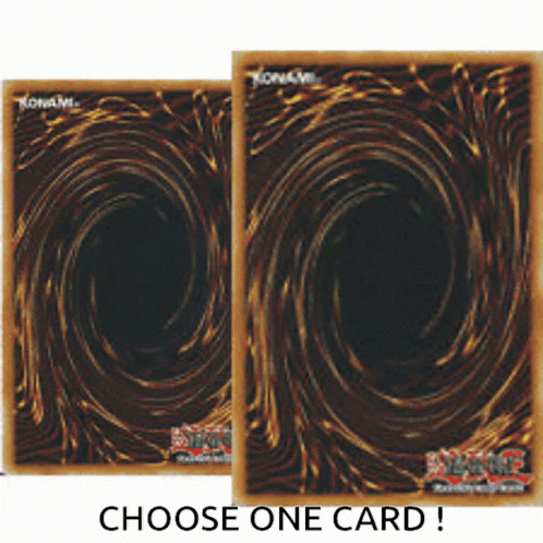 Yu Gi Oh Choose One Card GIF - Yu Gi Oh Choose One Card One Of Two GIFs
