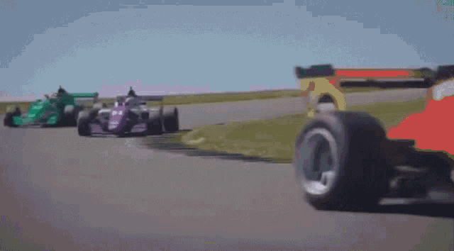 a race car with the number 51 on the side
