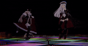 a girl with white hair and purple eyes is wearing a black uniform