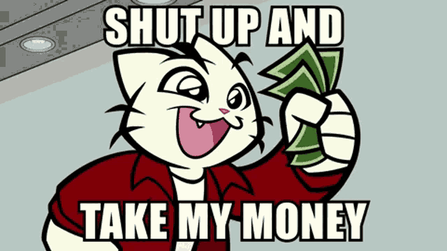 Kuroneko Kurogami Neko Mascot Mascota Gato Gatete Shut Up And Take My Money Fry Futurama GIF - Kuroneko Kurogami Neko Mascot Mascota Gato Gatete Shut Up And Take My Money Fry Futurama GIFs
