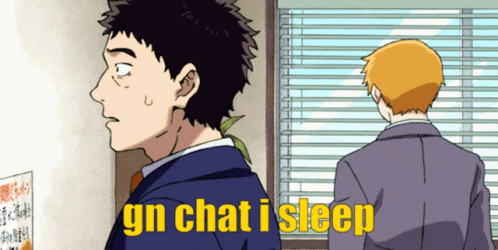 Good Night Good Night Chat GIF - Good Night Good Night Chat Reigen Arataka GIFs