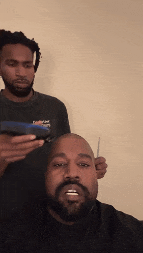 Kanye Haircut GIF