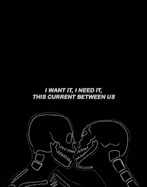a black and white drawing of two people kissing each other with a quote .