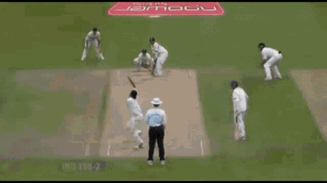 an ad for friends provident shows a cricket player running
