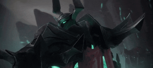 a video game character with horns and a sword