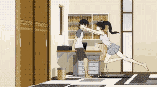 Monogatari Anime GIF - Monogatari Anime Hug GIFs