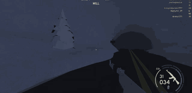 a screenshot of a video game with the words mill visible