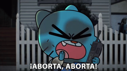 Aborta Aborta Gumball GIF - Aborta Aborta Gumball El Increíble Mundo De Gumball GIFs