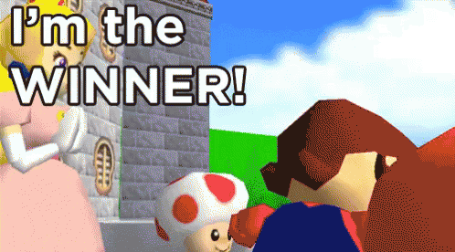 I'M The Winner GIF - Mario Winner GIFs