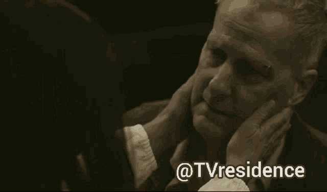 a black and white photo of a woman hugging a man with the words @tvresidence below them