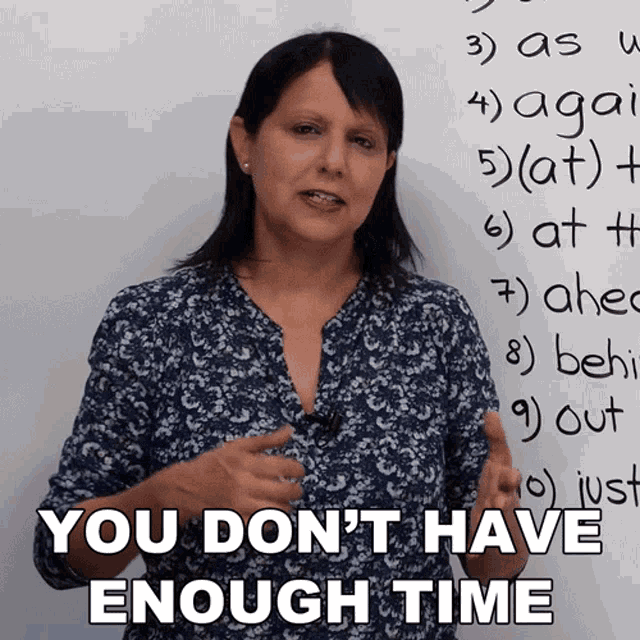 You Dont Have Enough Time Rebecca GIF - You Dont Have Enough Time Rebecca Engvid GIFs