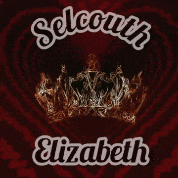 a picture of a crown with the name elizabeth