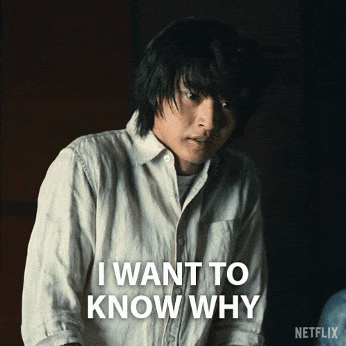 a man says i want to know why in a netflix advertisement