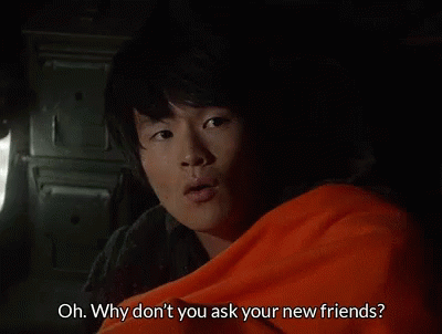 Monty Green Ask Your New Friends GIF - Monty Green Ask Your New Friends The100 GIFs