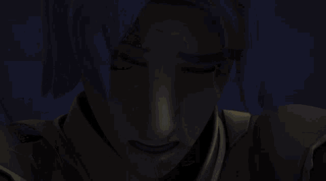 a close up of a man 's face with the words i 'm afraid of the truth