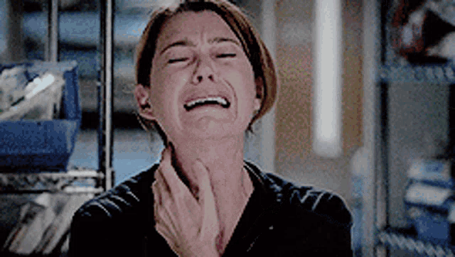 Greys Anatomy Meredith Grey GIF - Greys Anatomy Meredith Grey Sobbing GIFs