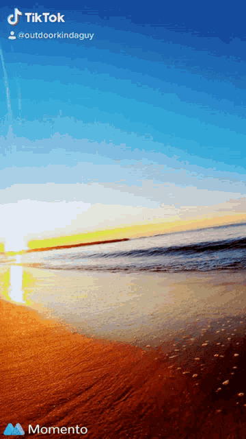 a picture of a beach with the words tiktok on the bottom