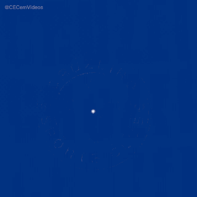 a blue background with a white circle that says esporte clube