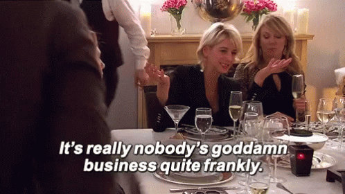 Real Housewives Of New York Nobodys Business GIF - Real Housewives Of New York Nobodys Business GIFs